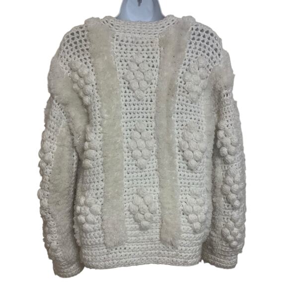 Vintage Sideffects Knitted Zip Up Sweater Womens Size M - Picture 2 of 5